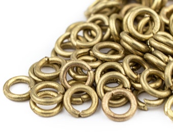 Round Brass Jump Rings: 18 Gauge Open Split, Choose 4mm 6mm 8mm 10mm, Professional Designer Quality, Ships from USA!