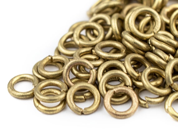 Round Brass Jump Rings: 18 Gauge Open Split, Choose 4mm 6mm 8mm 10mm, Professional Designer Quality, Ships from USA!