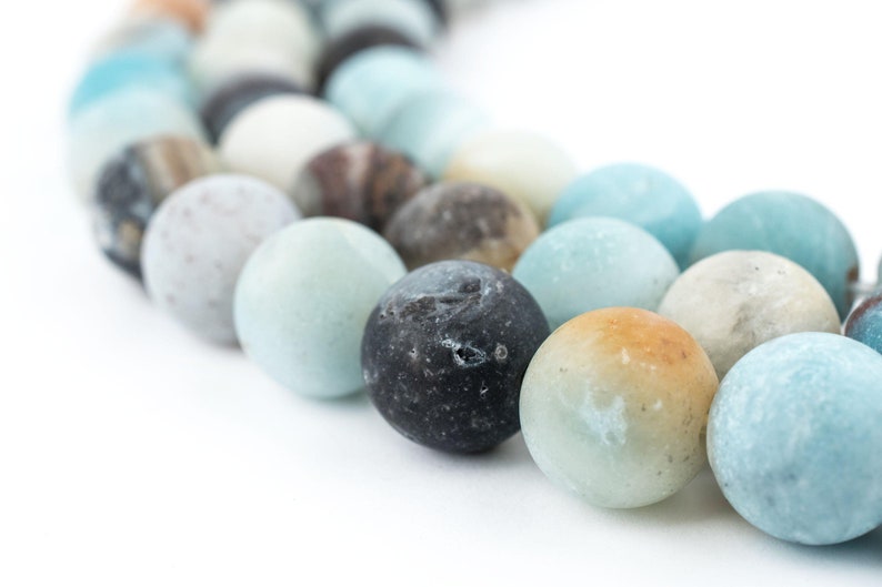 33 Spherical Amazonite Stone Beads 12mm Large Hole Boho Stone Beads Stone Round Beads 12mm Stone Beads Large Stone Beads Big Stone Beads