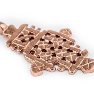 Copper Coptic Cross Pendant 60x34mm: Christian Cross Metal Cross Pendant Ethiopian Cross Copper Cross Pendant Copper Pendant Ethnic Pendant