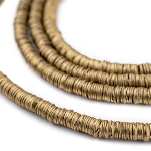 1200 Brass Interlocking Crisp Beads 4mm: Ethnic Metal Beads Metal Spacer Beads Brass Spacer Beads 4mm Brass Beads Unusual Shaped Beads