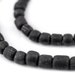 100 Dark Grey Java Glass Beads 6-8mm: Java Seed Beads Bali Glass Beads ...
