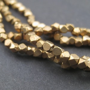 240 Faceted Brass Beads - 2mm Tiny Diamond Cut Beads - Brass Spacer Beads - Metal Spacers - Jewelry Making Supplies (FCT-USU-BRS-138L)