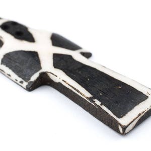 Batik Bone Cross Pendant: Batik Bone Pendant African Bone Pendant Recycled Bone Ethnic Pendant Natural Bone Pendant Unique Finding