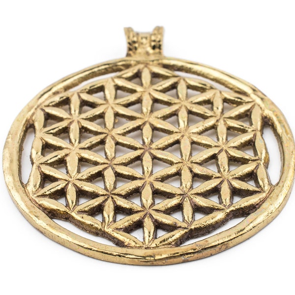 Brass Arabian Lattice Pendant 75x64mm: Weaved Boho Pendant Brass Pendant Unique Finding Handmade Pendant Ethnic Pendant Pendant for Jewelry