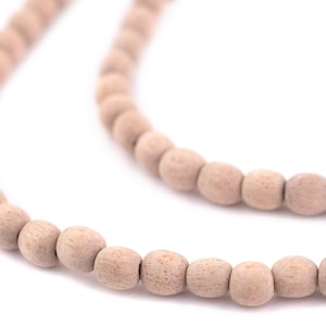70 Unwaxed Round Rosewood Beads 6mm: Ethnic Wood Beads 6mm Wood Beads Round Shaped Beads Brown Wood Beads Wood Spacer Beads Small Wood Beads