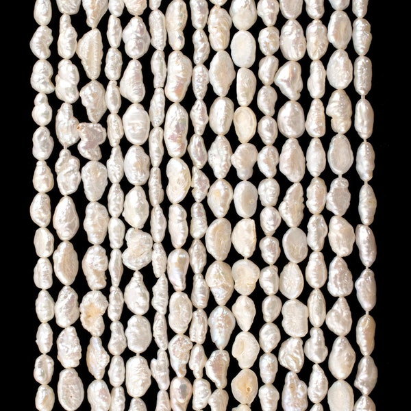 Pérolas japonesas vintage em formato de arroz, 5 mm, fio de 40 cm (16 polegadas), materiais para bijuteria artesanal do Japão.