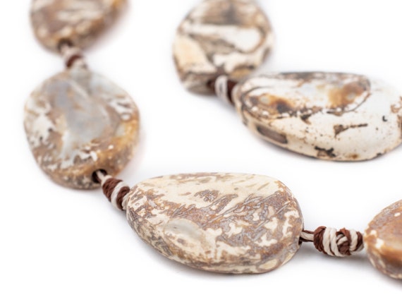 flat gemstone beads
