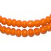 African Round Beads Antique Style Antique Dutch Moon Bead From Ethiopia - 12mm White Glass Round Bead With Large Hole 12mm Beads
