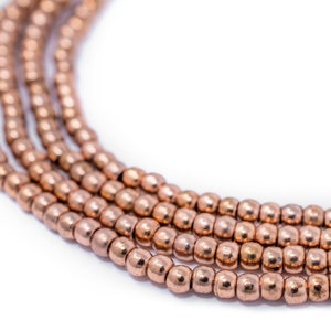 250 Copper Seed Beads 3mm: Metal Spacer Beads Ethnic Metal Beads Ethnic Copper Beads Copper Round Beads 3mm Copper Beads Copper Ball Beads