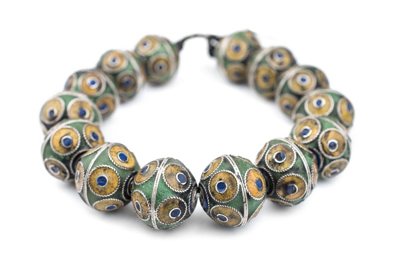 Moroccan Small light Berber necklace multicolor stones