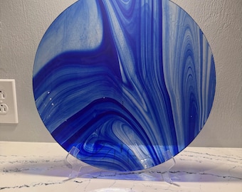 Colorful Fused Glass Platter