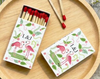 Custom Wedding Matchboxes, Wedding Anniversary Engagement Gift for Couples, Personalized Bachelorette Party Matchbook, Custom Wedding Favors