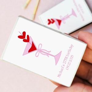 Personalized Birthday Match Boxes - Birthday Party Favors Bulk Matches/Custom Birthday Matchbooks Art/Dirty 30/Happy Birthday /21st Birthday
