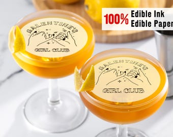Adornos comestibles para cócteles y cupcakes para el Día de San Valentín. Adornos para bebidas y fiestas de San Valentín.