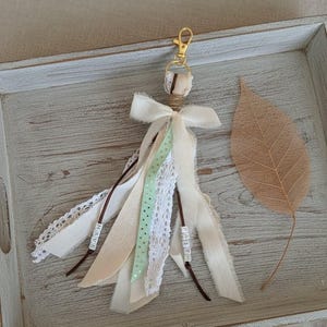 Sentiment Thread Keychains | Handmade Boho Fabric Keychain | Bag Charms | Meaningful Word Charm