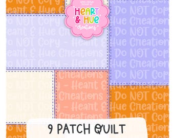 Kit de plantillas sin costuras para patchwork para Procreate / Plantillas de patrones sin costuras / Plantilla de patrón sin costuras para patchwork / Solo para Procreate