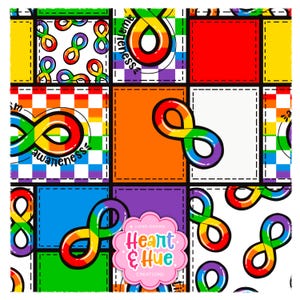 Autism Awareness Files 300 DPI PNG Bundle Instant Download Digital Papers Vinyl Fabric Surface Design