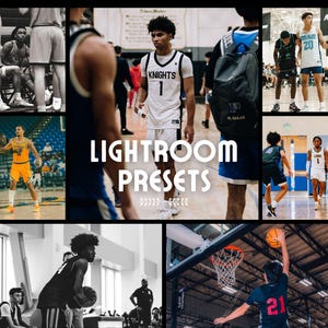 7 gotowych ustawień koszykówki w programie Lightroom do fotografii sportowej