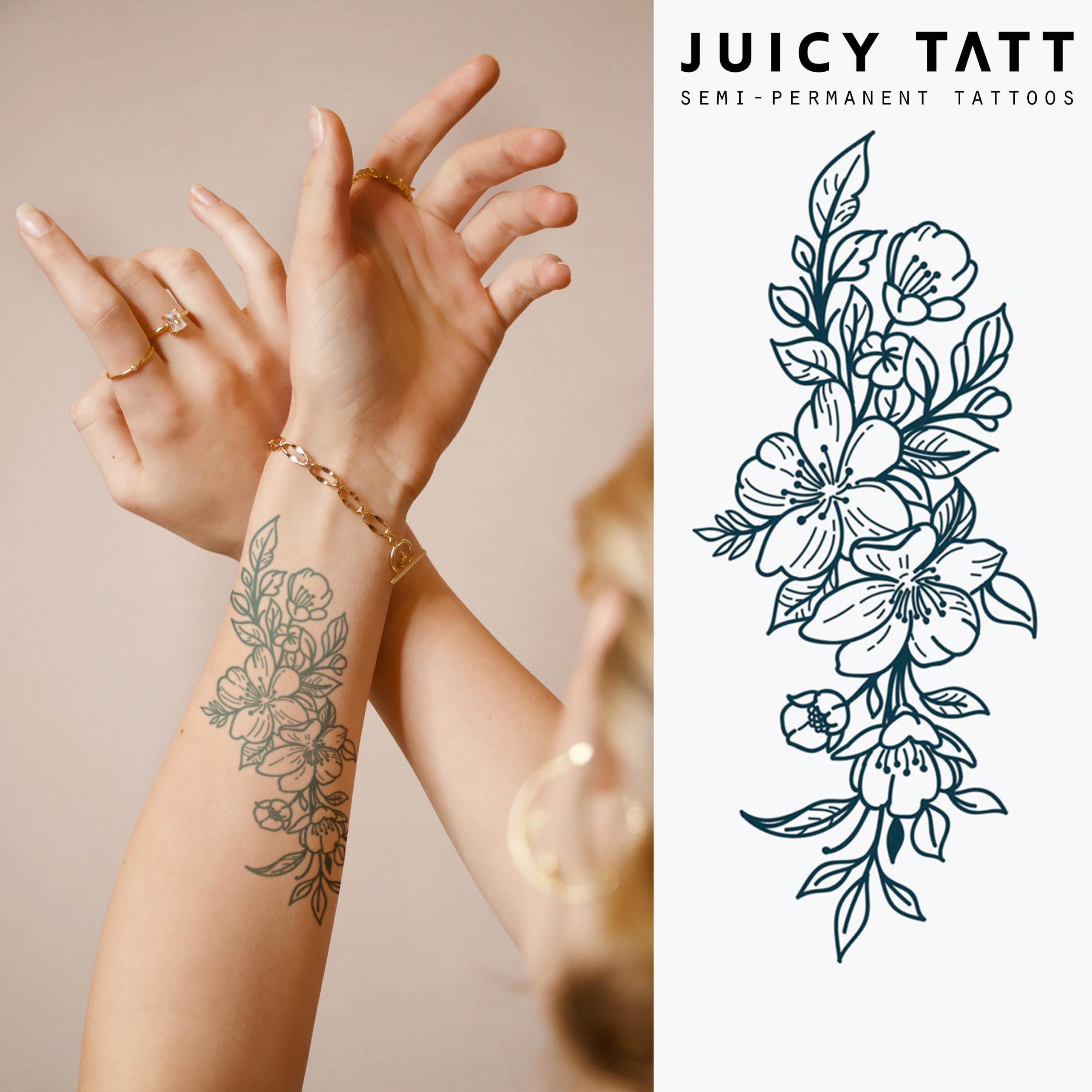 Uncommon Girly Wrap Wrist Tattoo Ideas