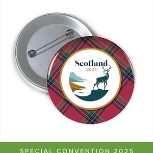 Special Convention 2025, Scotland, JW Pin, Pure Worship, Button Pins, Gifts, JW Convention Pins, Special Convention City Button Pin, magnet