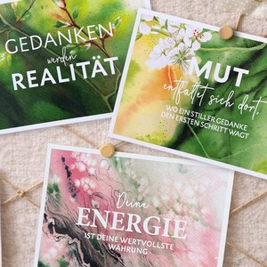 Vision Board Set, Vision Board Ideen, Affirmationskarte