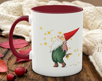 Taza navideña, taza de Navidad, taza de elfo, elfo navideño, regalos de elfo para compañeros de trabajo, taza de té navideña