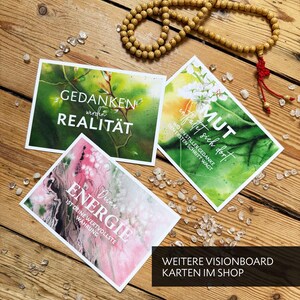 Vision Board Ideen, Vision Board Sprüche, Affirmationskarte