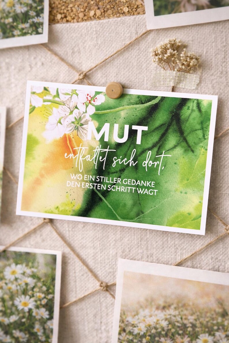 Vision Board Set, Vision Board Ideen, Affirmationskarte