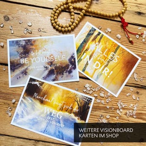 Vision Board Ideen, Vision Board Sprüche, Affirmationskarte