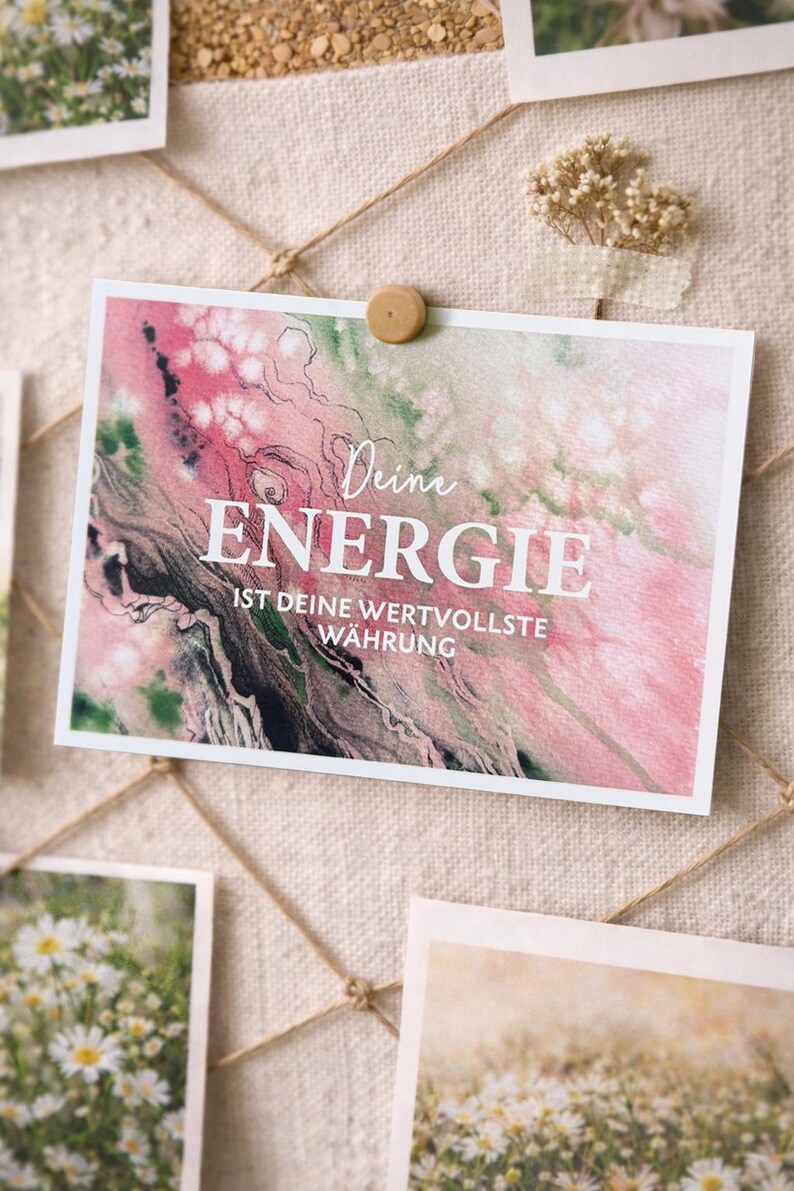 Vision Board Set, Vision Board Ideen, Affirmationskarte