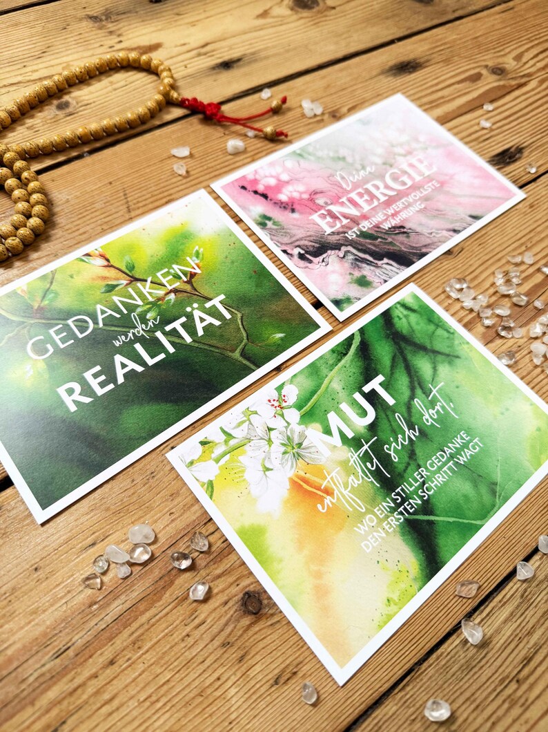Vision Board Ideen, Vision Board Sprüche, Affirmationskarte