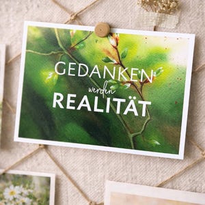 Vision Board Set, Vision Board Ideen, Affirmationskarte