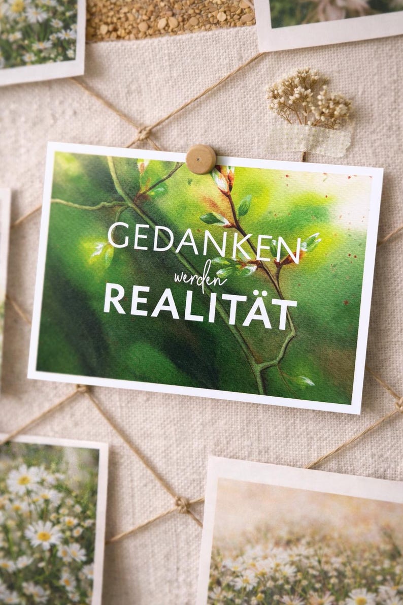 Vision Board Set, Vision Board Ideen, Affirmationskarte