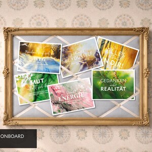 Vision Board Ideen, Vision Board Sprüche, Affirmationskarte