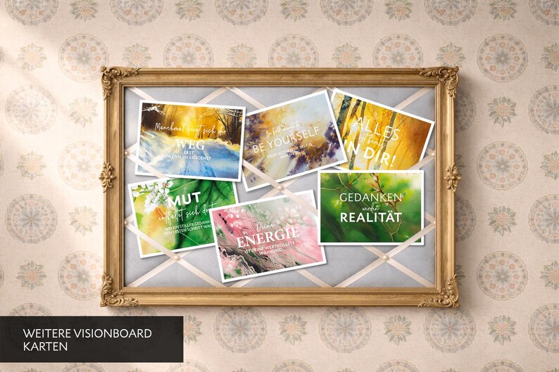 Vision Board Ideen, Vision Board Sprüche, Affirmationskarte