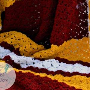 Favorite Sports Team Crochet Blanket Pattern, Crochet Patterns, PDF, Instant Download, Printable Blanket Pattern, Crochet Gifts, DIY Crafts