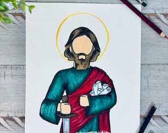St. Paul the Apostle | Catholic Print | Patron Saint of Missionaries, Writers