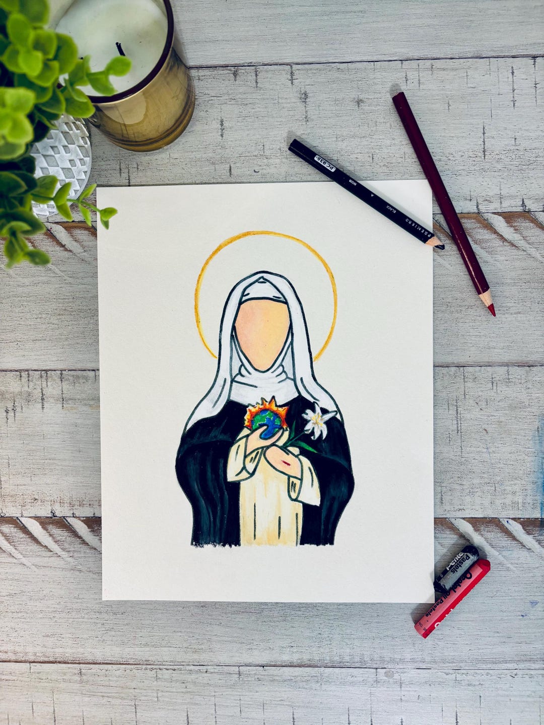 St. Catherine of Siena | Catholic Print | Patron Saint of Nurses ...