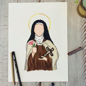 St. Therese of Lisieux | Catholic Print | Patron Saint of Missions