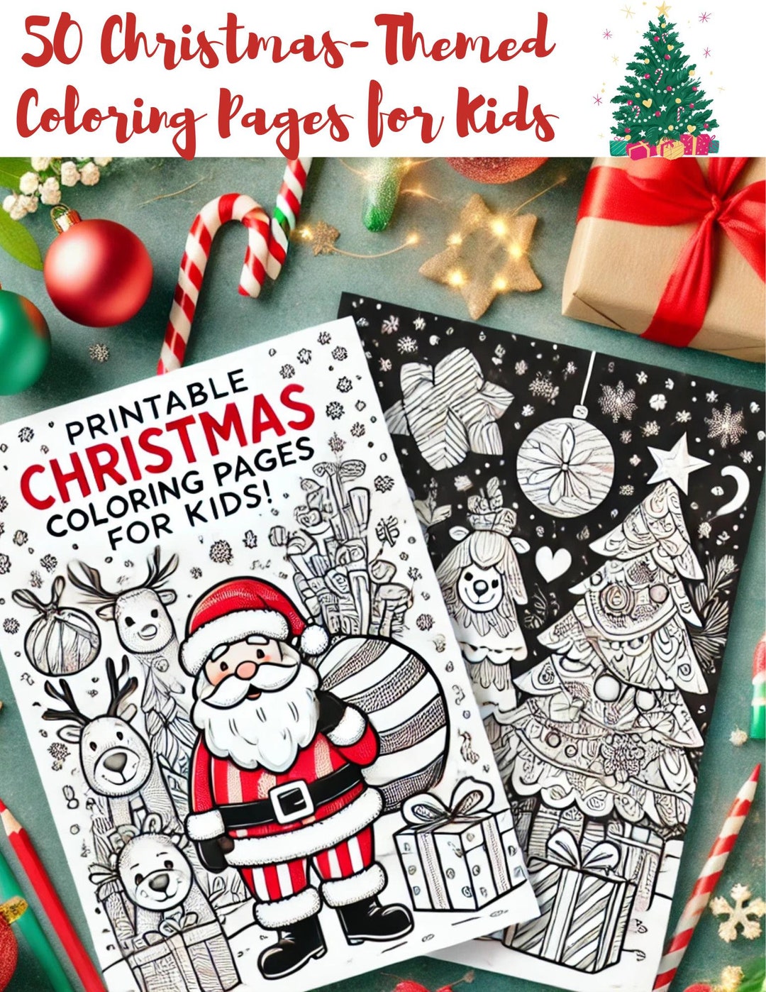 Christmas Coloring Pages, Coloring Pages for Kids, Printable Christmas