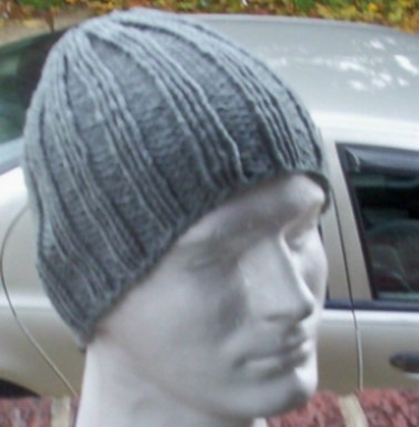 Hand Knit Ribbed Men's Skull Cap Beanie Hat Celebrity Etsy