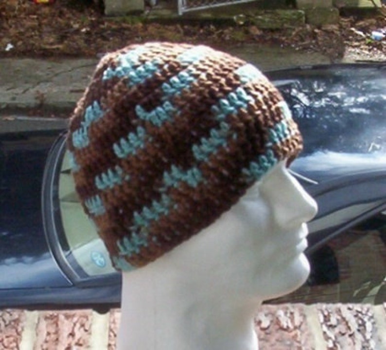 Hand Crochet Men's Skull Cap Beanie Hat Zac Brown Band Etsy