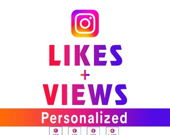 Pacchetto personalizzato per Mi piace e visualizzazioni su Instagram / Completato in 3 ore / Coinvolgimento personalizzato sui social media
