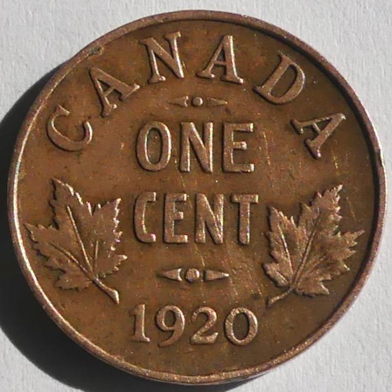 1920 Canadian 1 Cent Coin Etsy — free download