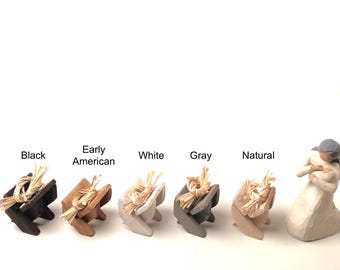 Handmade Mini Mangers for Nativity Scenes - Rustic Wood Available in 5 Colors