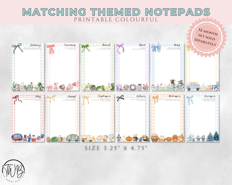 April 2026 Calendar and Notepad Printable (PDF &amp; PNG) - Etsy New Zealand