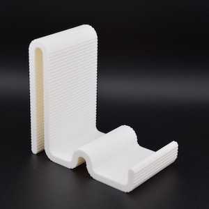 Wavy Cell Phone Stand for Desk | Vertical or Horizontal Holder | Modern Decorative Phone Stand | Functional Stand | Unique Desk Accessory