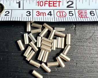 Buiskralen van sterling zilver 2 x 5 mm | 925 afstandsbuisjes | Sieraden maken | 5 stuks