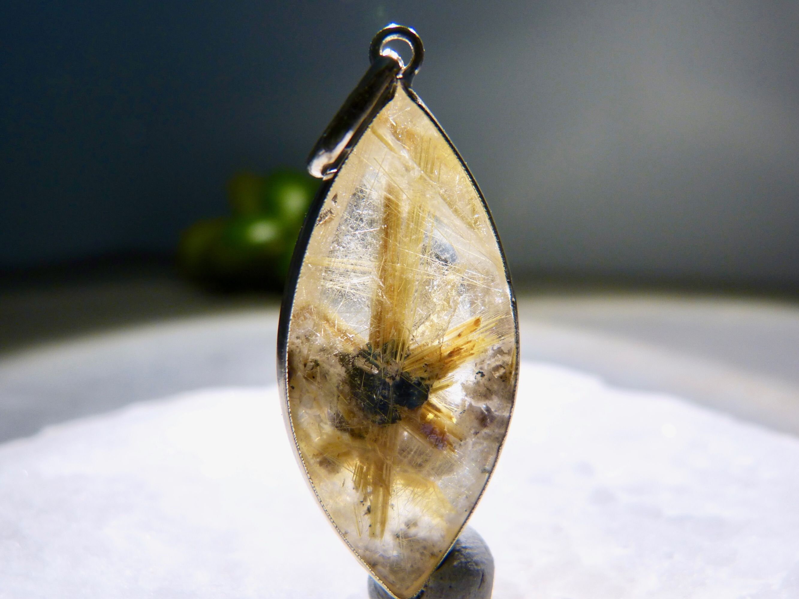 Rutilquarz Goldener Stern Anhänger für sie 18'' | Etsy